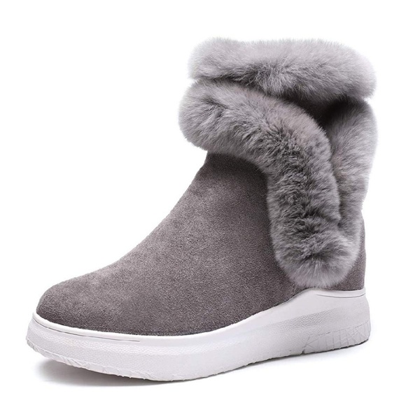 BARONERO Shoes - Womens Snow Boots for Women,Wedge Winter Warm Faux